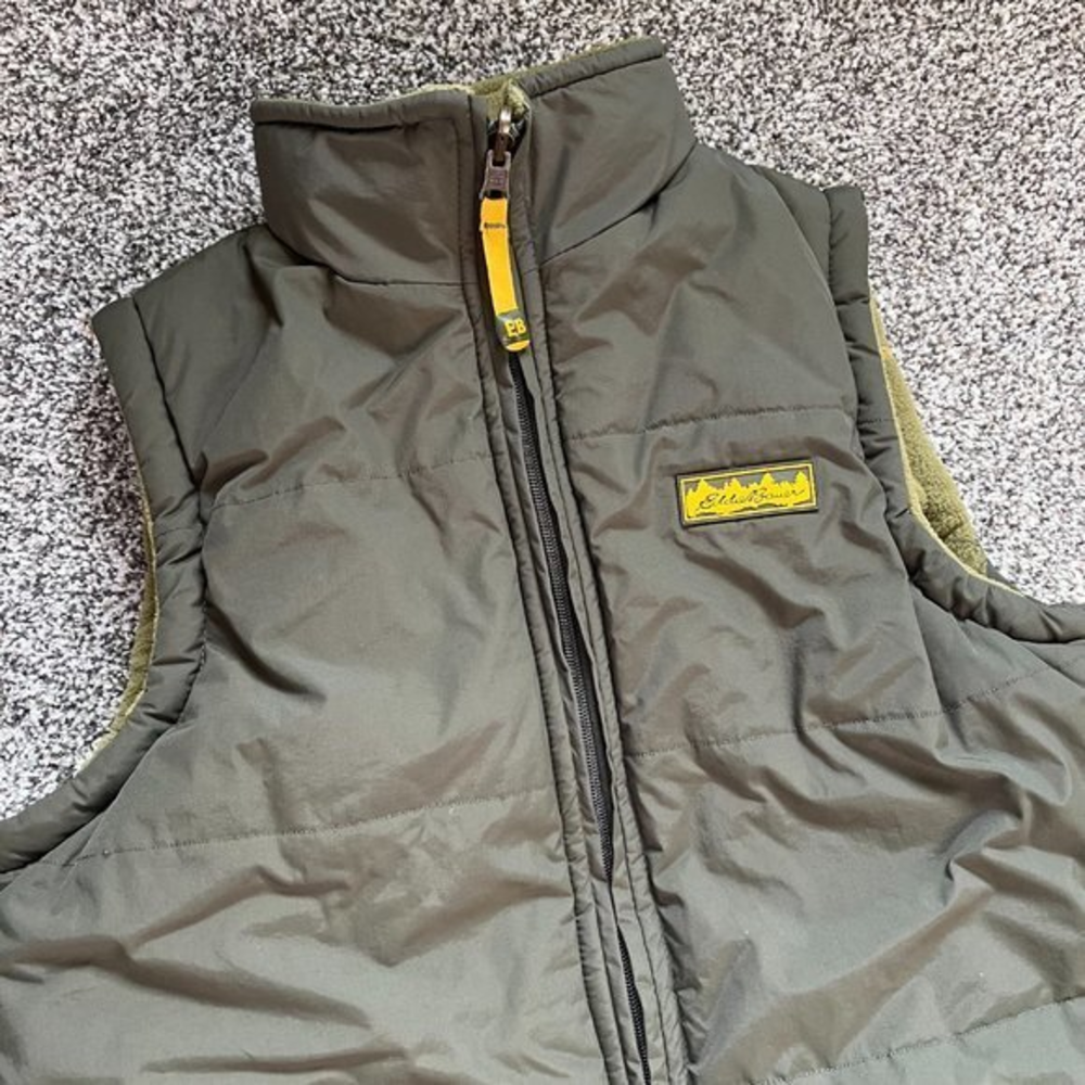 Eddie‎ Bauer Green Reversible Vest Sz 14/16